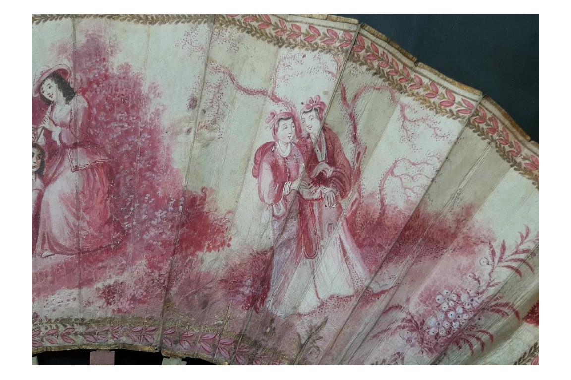 A camaïeu fan for the Duchess of Berry's ball, Duvelleroy fan
