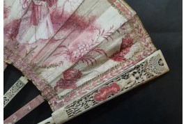 Un camaïeu pour le bal de la duchesse du Berry, éventail Duvelleroy