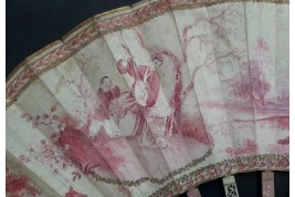 A camaïeu fan for the Duchess of Berry's ball, Duvelleroy fan