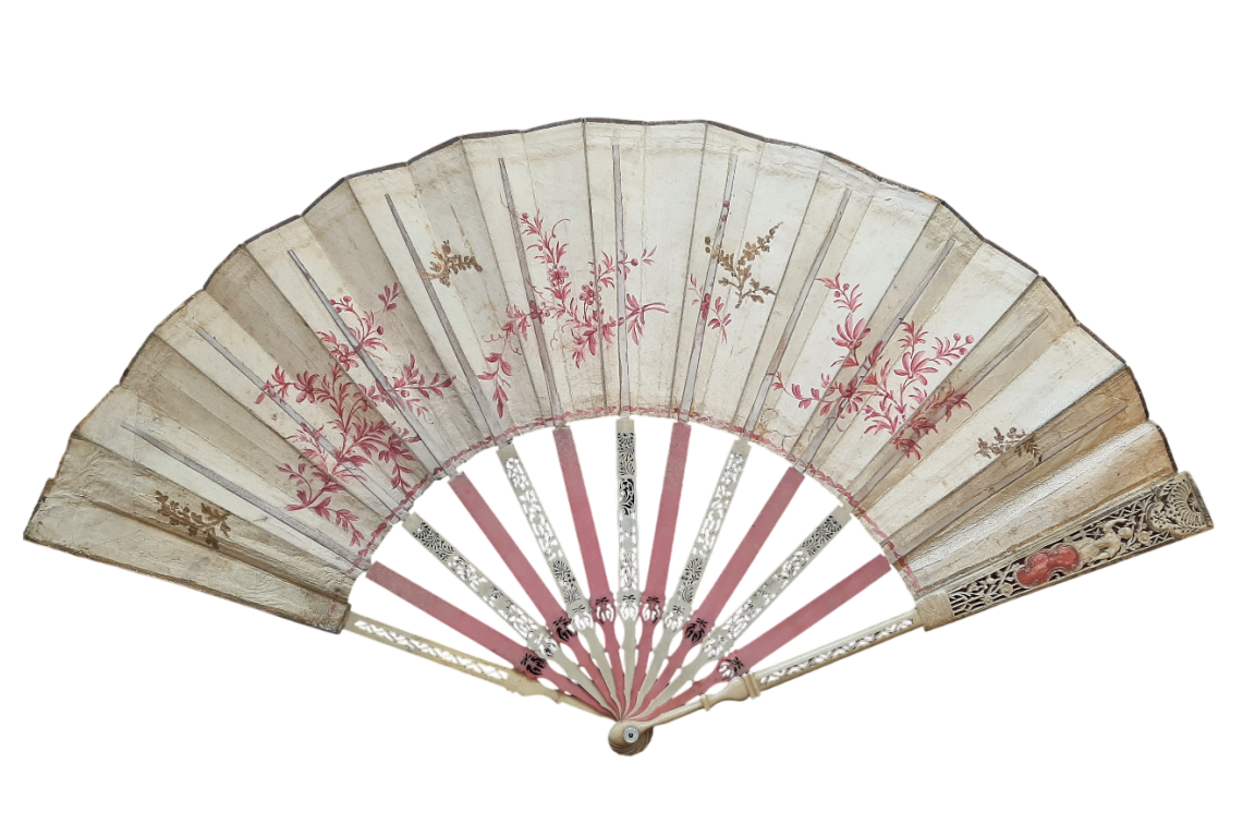 Un camaïeu pour le bal de la duchesse du Berry, éventail Duvelleroy