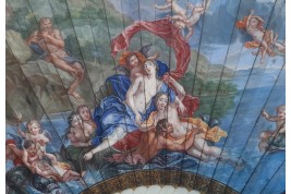 The Triumph of Galatea after Coypel, late 17th century fan