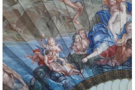The Triumph of Galatea after Coypel, late 17th century fan