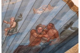 The Triumph of Galatea after Coypel, late 17th century fan