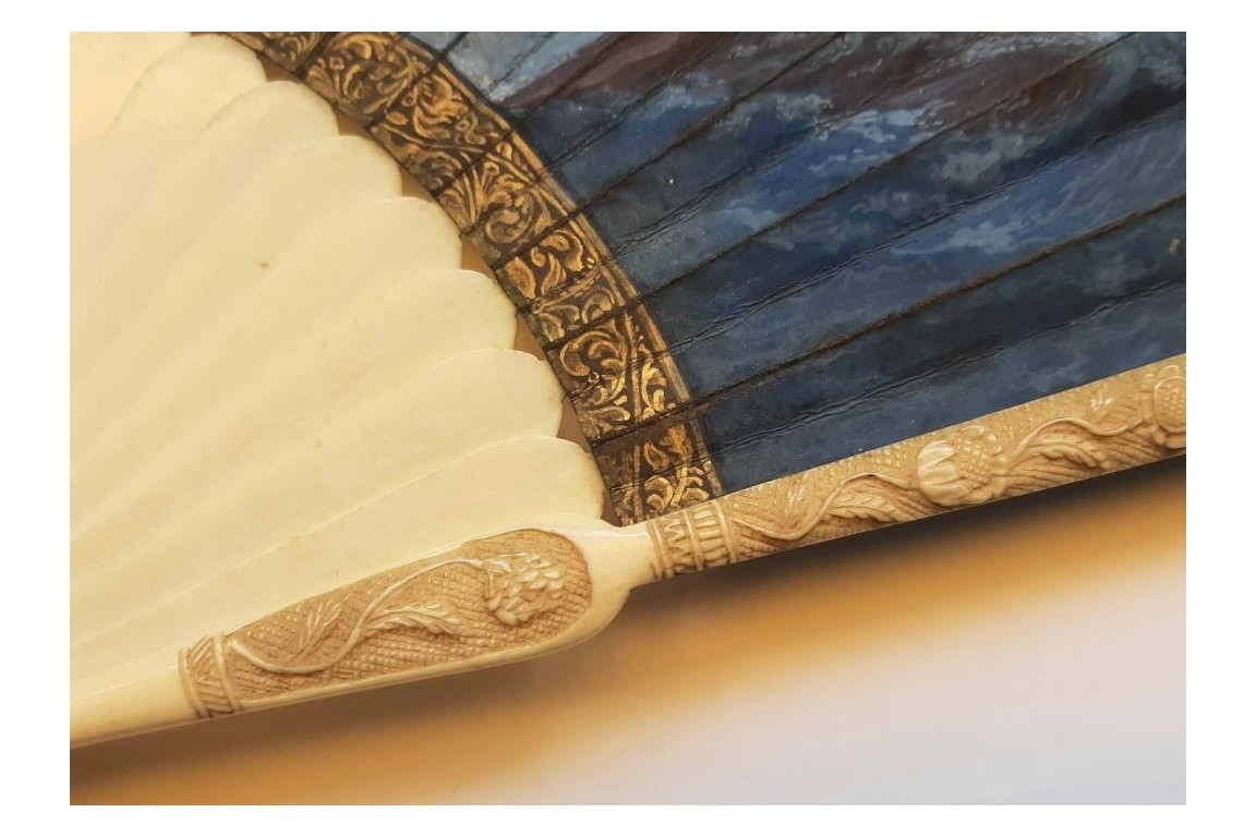 The Triumph of Galatea after Coypel, late 17th century fan