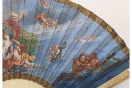 The Triumph of Galatea after Coypel, late 17th century fan