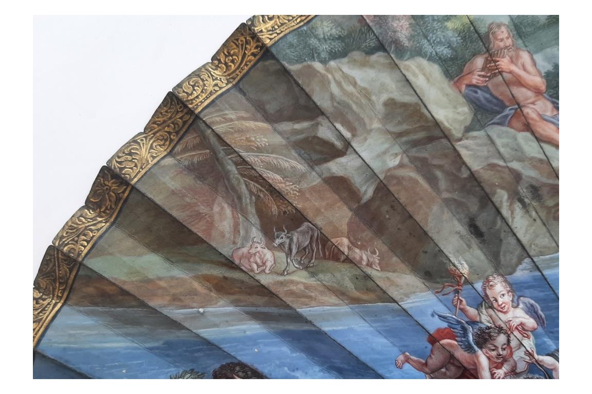 The Triumph of Galatea after Coypel, late 17th century fan