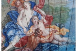 The Triumph of Galatea after Coypel, late 17th century fan