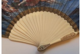 The Triumph of Galatea after Coypel, late 17th century fan