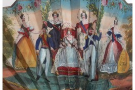 Isabelle II et les trois Reines, éventail vers 1835-37