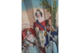 Isabelle II et les trois Reines, éventail vers 1835-37