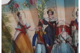 Isabelle II et les trois Reines, éventail vers 1835-37