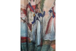 Isabelle II et les trois Reines, éventail vers 1835-37