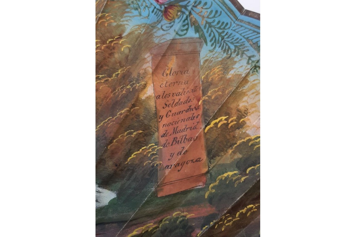 Isabelle II et les trois Reines, éventail vers 1835-37