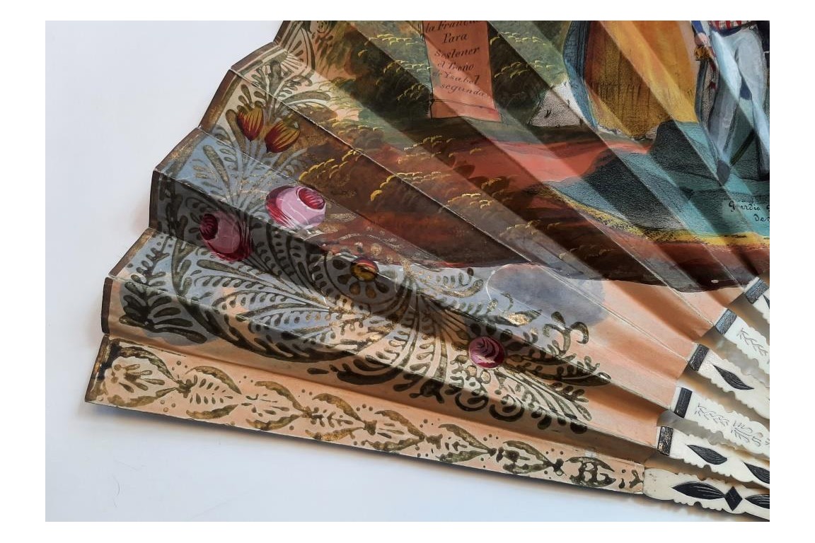 Isabelle II et les trois Reines, éventail vers 1835-37