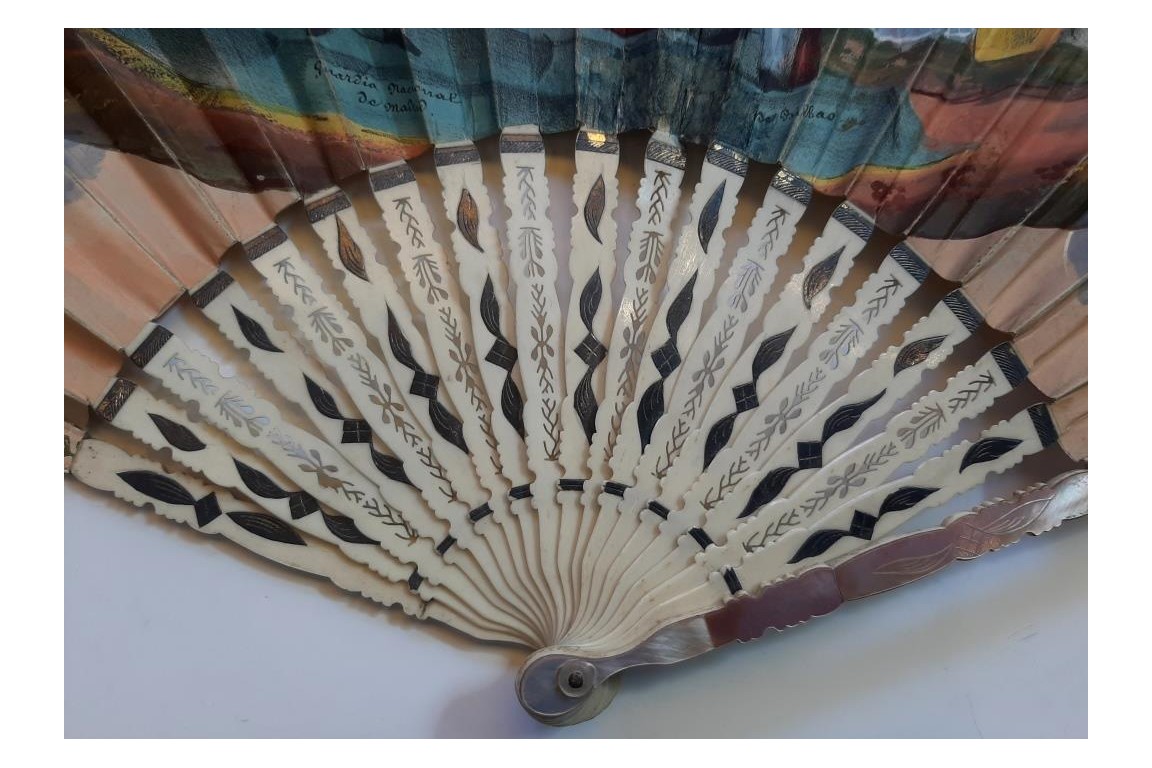 Isabelle II et les trois Reines, éventail vers 1835-37