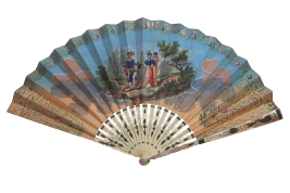 Isabelle II et les trois Reines, éventail vers 1835-37