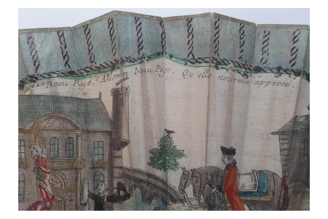 La mort de Malbrough, éventail vers 1783