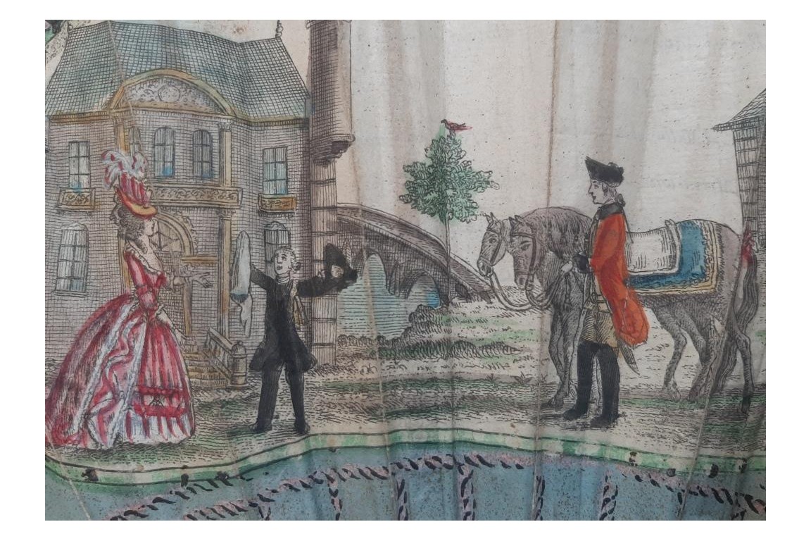 La mort de Malbrough, éventail vers 1783