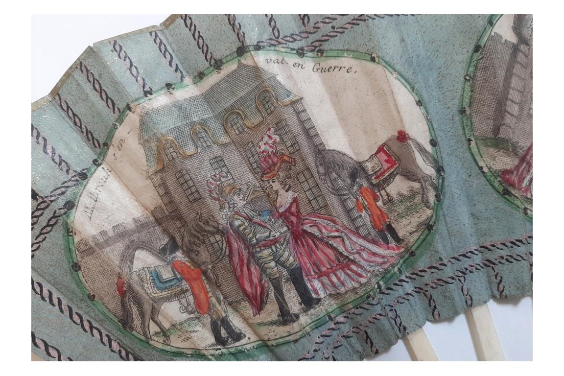 La mort de Malbrough, éventail vers 1783