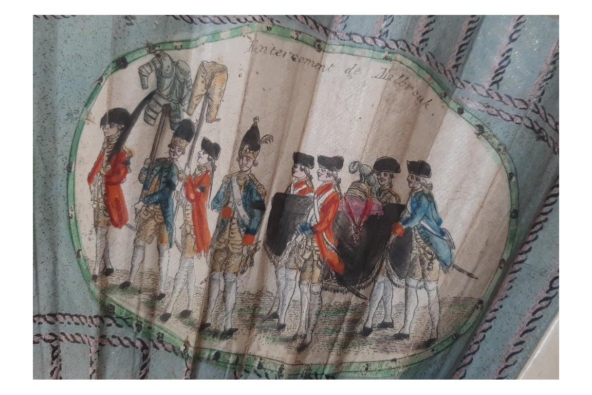 La mort de Malbrough, éventail vers 1783