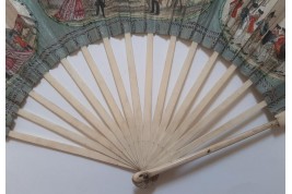 La mort de Malbrough, éventail vers 1783