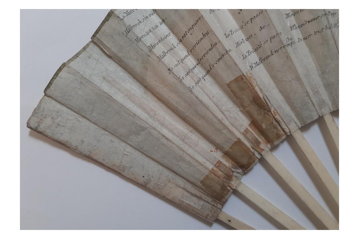 La mort de Malbrough, éventail vers 1783