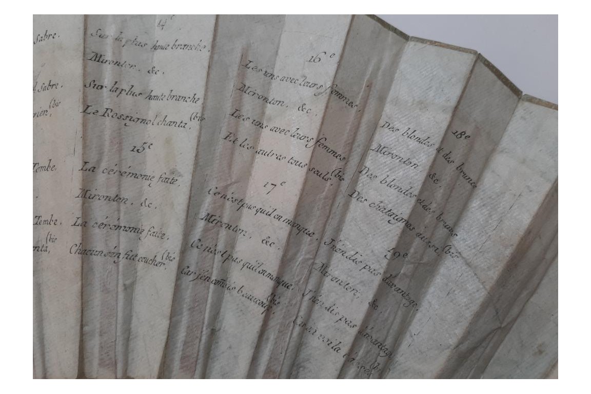 La mort de Malbrough, éventail vers 1783