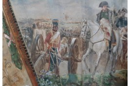 Napoléon à la bataille d'Austerlitz, éventail vers 1900