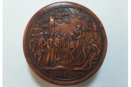 Le retour de chasse d'Henri IV, tabatière XIXème siècle