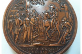 Le retour de chasse d'Henri IV, tabatière XIXème siècle