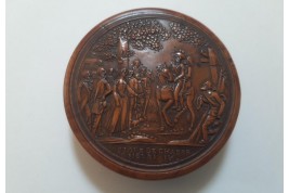 Le retour de chasse d'Henri IV, tabatière XIXème siècle