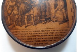 Faust à la taverne d'Auerbach en 1525, tabtière XIXème siècle
