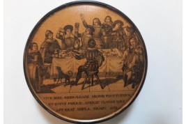 Faust à la taverne d'Auerbach en 1525, tabtière XIXème siècle