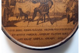 Faust à la taverne d'Auerbach en 1525, tabtière XIXème siècle