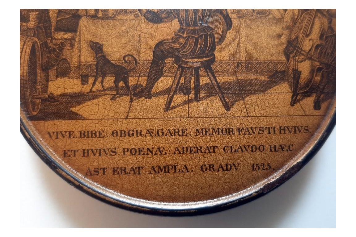 Faust à la taverne d'Auerbach en 1525, tabtière XIXème siècle