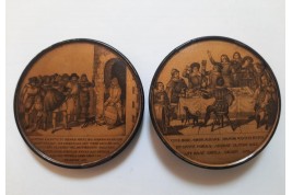 Faust à la taverne d'Auerbach en 1525, tabtière XIXème siècle