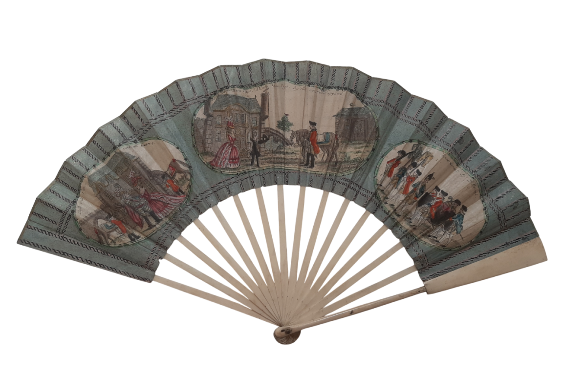La mort de Malbrough, éventail vers 1783