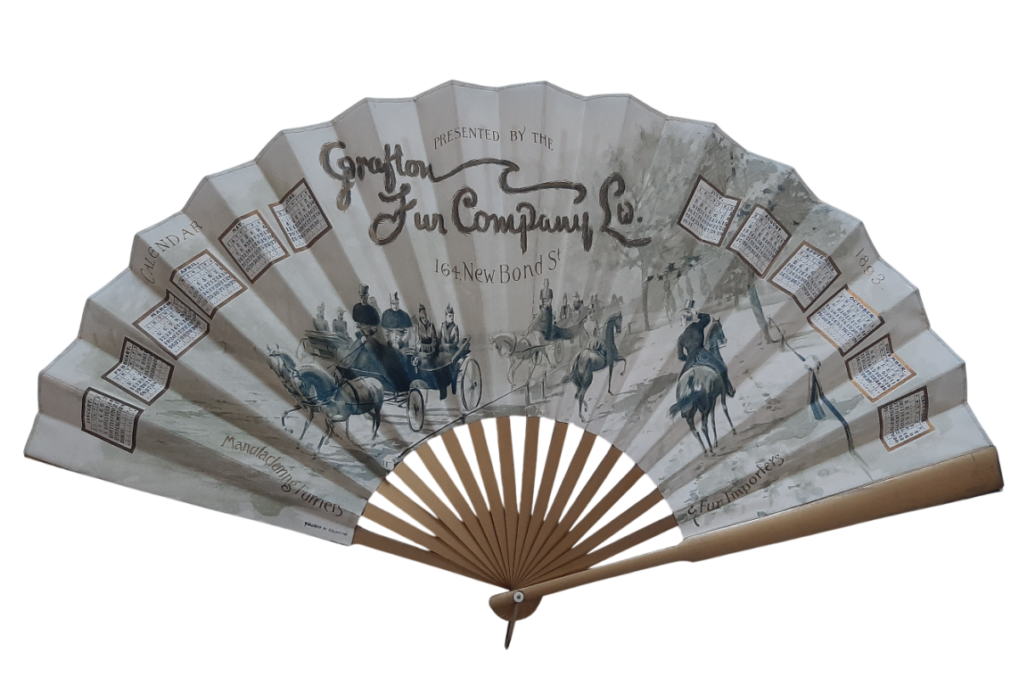 The stars of the Grafton Fur Company, fan from 1893