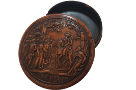 Le retour de chasse d'Henri IV, tabatière XIXème siècle