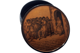 Faust à la taverne d'Auerbach en 1525, tabtière XIXème siècle