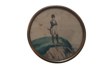 Napoléon regardant l'Angleterre, boite à bonbon vers 1820