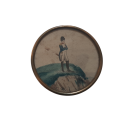 Napoleon looking at England, candy box circa 1820