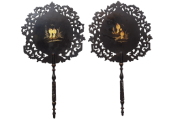 Chinoiserie, fixed fans, Napoleon III period