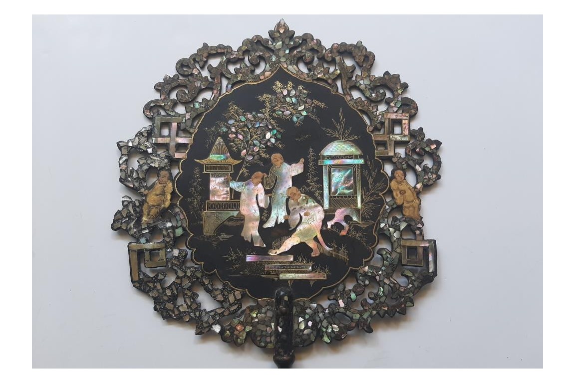 Chinoiserie, fixed fans, Napoleon III period