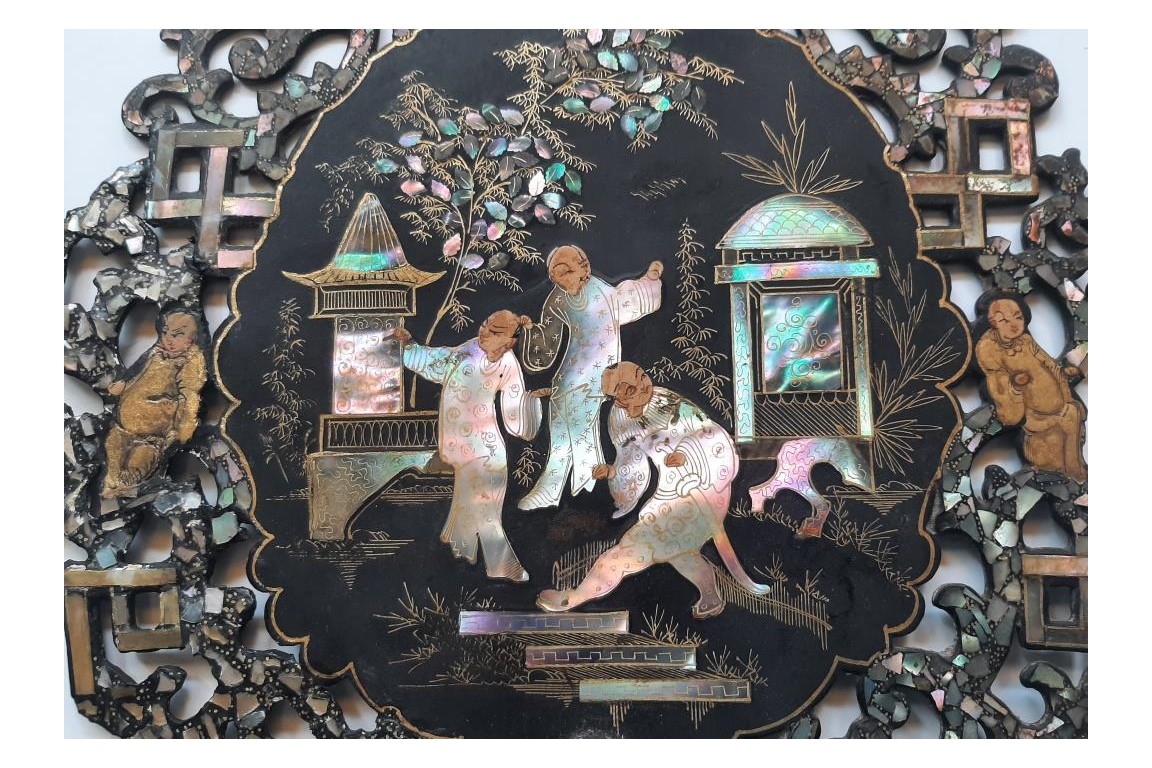Chinoiserie, fixed fans, Napoleon III period