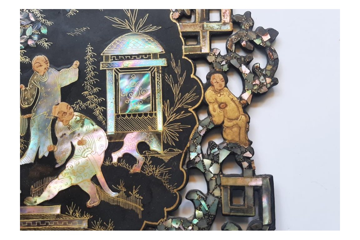 Chinoiserie, fixed fans, Napoleon III period