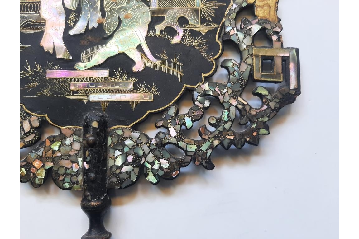 Chinoiserie, fixed fans, Napoleon III period