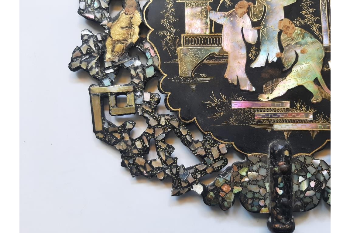 Chinoiserie, fixed fans, Napoleon III period
