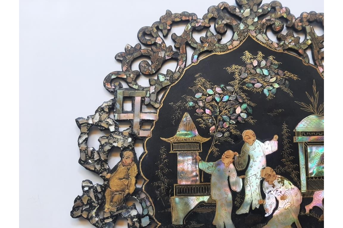 Chinoiserie, fixed fans, Napoleon III period