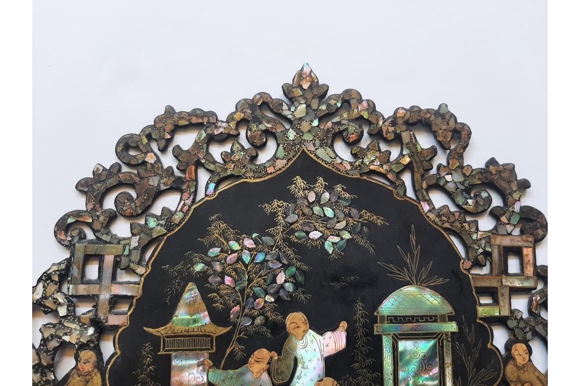 Chinoiserie, fixed fans, Napoleon III period